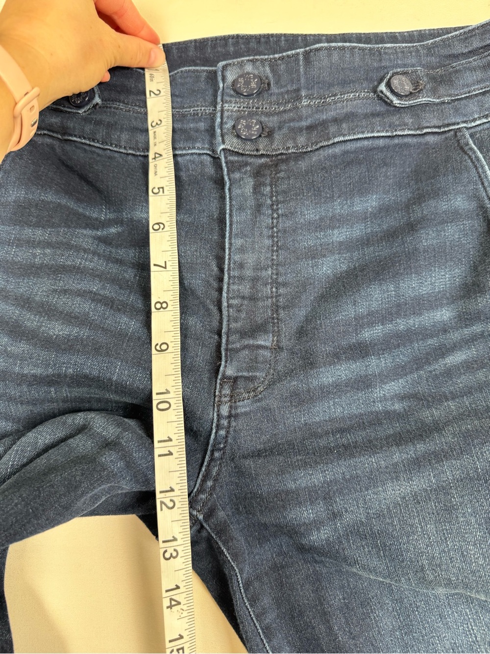 White House Black Market Extra High-Rise Boot Everyday Soft Jeans Blue Women’s 8 - Picture 3 of 9